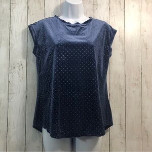 Elle Crepe Knit Velvet Tee NWT Small